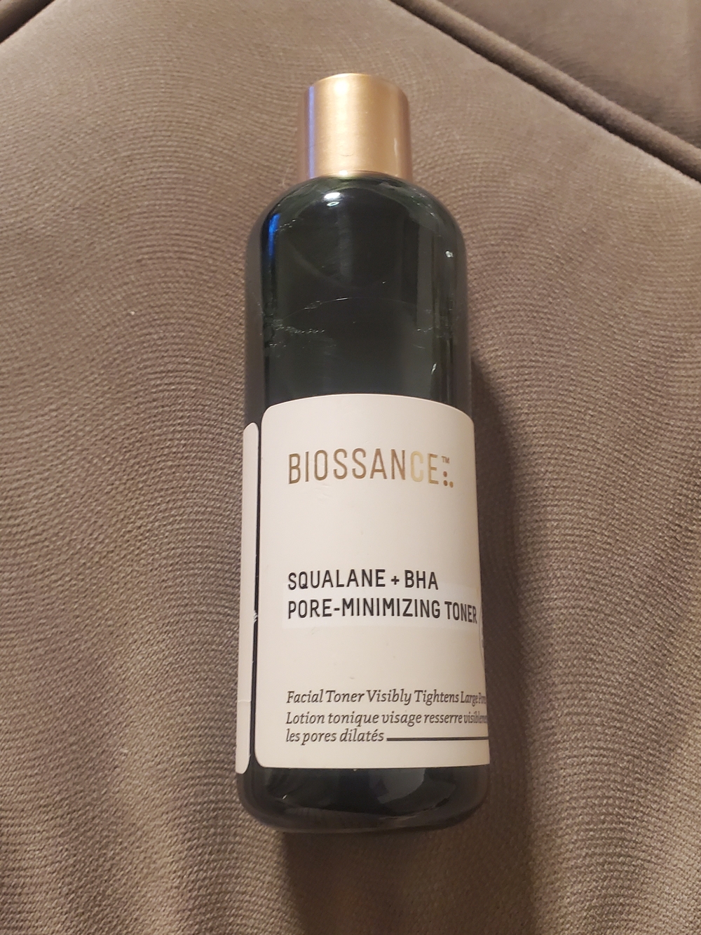 Biossance Squalane + BHA Pore-Minimizing Toner — Green & Gold